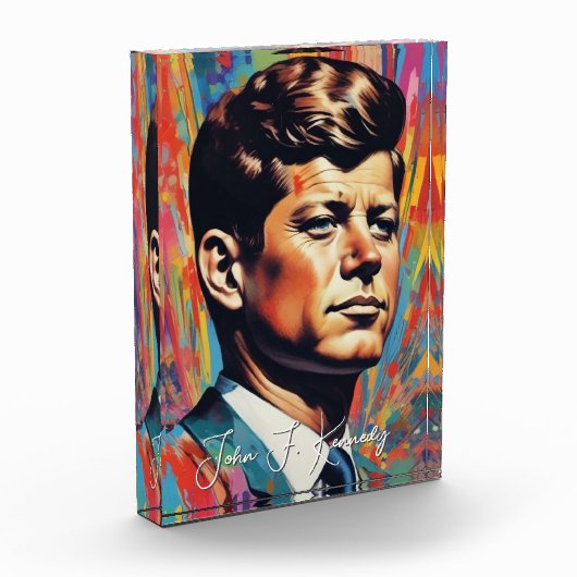 Pop Art Jack JFK John F. Kennedy Fotoblock (Links)