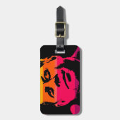 Pop Art Jack JFK John F. Kennedy Gepäckanhänger (Vorderseite vertikal)