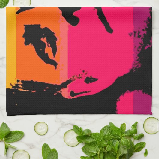 Pop Art Jack JFK John F. Kennedy Geschirrtuch (Gefaltet)