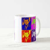 Pop Art Jack JFK John F. Kennedy Kaffeetasse (VorderseiteRechts)