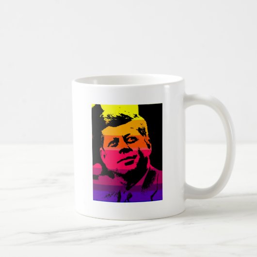 Pop Art Jack JFK John F. Kennedy Kaffeetasse (Rechts)