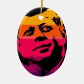 Pop Art Jack JFK John F. Kennedy Keramik Ornament (Vorne)