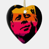 Pop Art Jack JFK John F. Kennedy Keramikornament (Rechts)