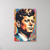 Pop Art Jack JFK John F. Kennedy Leinwanddruck (Vorderseite)