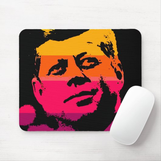 Pop Art Jack JFK John F. Kennedy Mousepad (Mit Mouse)