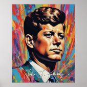 Pop Art Jack JFK John F. Kennedy Poster (Vorne)