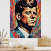 Pop Art Jack JFK John F. Kennedy Poster (Küche)
