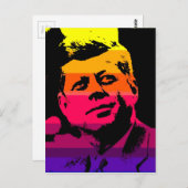 Pop Art Jack JFK John F. Kennedy Postkarte (Vorne/Hinten)