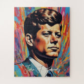 Pop Art Jack JFK John F. Kennedy Puzzle (Vertikal)
