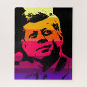 Pop Art Jack JFK John F. Kennedy Puzzle (Vertikal)
