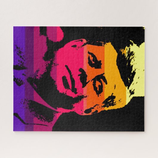 Pop Art Jack JFK John F. Kennedy Puzzle (Horizontal)