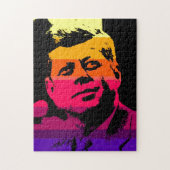 Pop Art Jack JFK John F. Kennedy Puzzle (Vertikal)