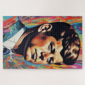 Pop Art Jack JFK John F. Kennedy Puzzle (Horizontal)