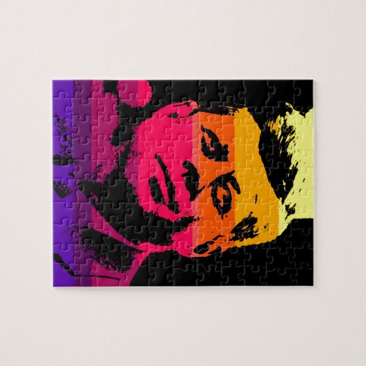 Pop Art Jack JFK John F. Kennedy Puzzle (Horizontal)