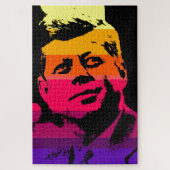 Pop Art Jack JFK John F. Kennedy Puzzle (Vertikal)
