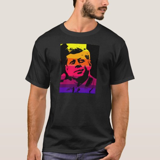 Pop Art Jack JFK John F. Kennedy T-Shirt (Vorderseite)