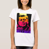 Pop Art Jack JFK John F. Kennedy T-Shirt (Vorderseite)