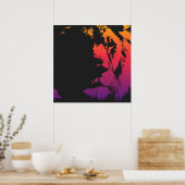 Pop Art Jamaica Rastafarian Lion Poster (Küche)