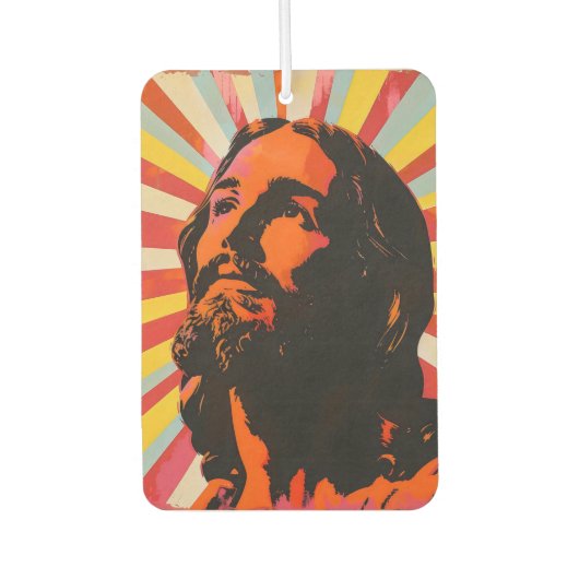 Pop Art Jesus Christus Autolufterfrischer (Vorderseite)