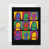 Pop Art Jesus Postkarte (Vorne/Hinten)