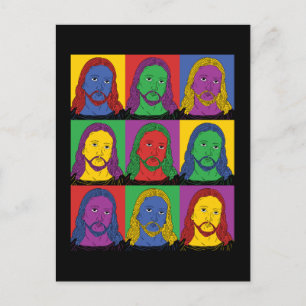 Pop Art Jesus Postkarte