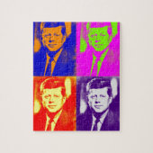 Pop Art JFK John F. Kennedy Puzzle (Vertikal)