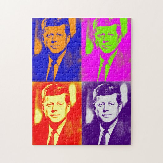 Pop Art JFK John F. Kennedy Puzzle (Vertikal)