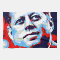 Pop Art JFK John F. Kennedy Red Blue