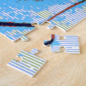 Pop Art JFK John F. Kennedy Red Blue Puzzle (Seite)