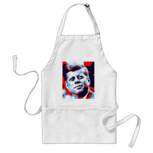 Pop Art JFK John F. Kennedy Red Blue Schürze