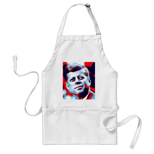 Pop Art JFK John F. Kennedy Red Blue Schürze (Vorne)