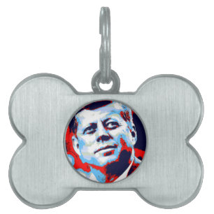 Pop Art JFK John F. Kennedy Red Blue Tiermarke