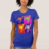 Pop Art JFK John F. Kennedy T-Shirt (Vorderseite)