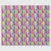 Pop Art Joe Biden Geschenkpapier (Flach)