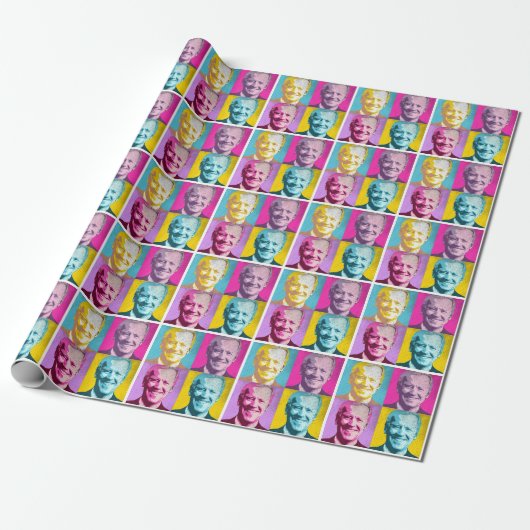 Pop Art Joe Biden Geschenkpapier (Ungerollt)