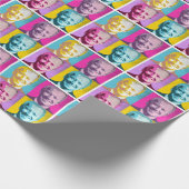 Pop Art Joe Biden Geschenkpapier (Ecke)