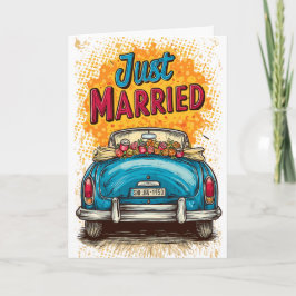 Pop Art Just Married Karte
