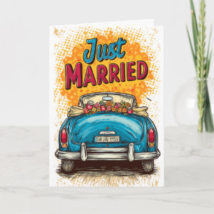 Pop Art Just Married Karte
