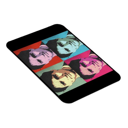 Pop Art Justin Trudeau - Vollformat -.png Magnet (Rechte Seite)