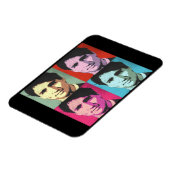 Pop Art Justin Trudeau - Vollformat -.png Magnet (Linke Seite)