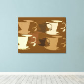 Pop-Art-Kaffee auf Leinwand (Insitu (Holzboden))