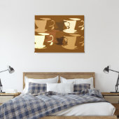 Pop-Art-Kaffee auf Leinwand (Insitu (Schlafzimmer))