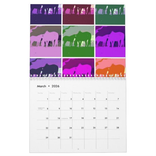 Pop Art Kalender (Mär 2026)