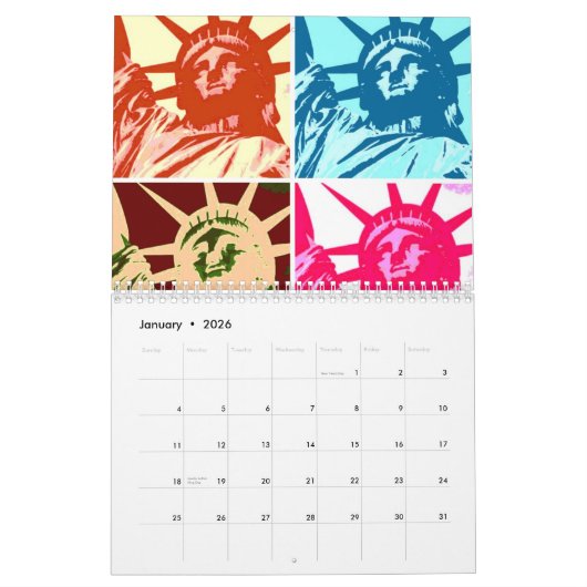 Pop Art Kalender (Jan 2026)
