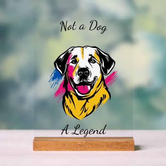 Pop Art Kangal Design Acrylschild (Neutral)
