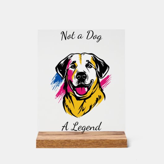 Pop Art Kangal Design Acrylschild (Vorderseite)