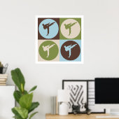 Pop Art Karate Poster (Heimbüro)