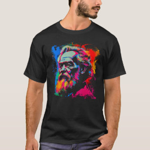 Pop Art Karl Marx Deutscher Philosoph T-Shirt