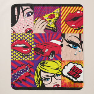 Pop-Art-Kartenillustrationsmuster,art,comic,pop,re Sherpadecke