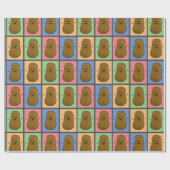 Pop-Art-Kartoffel Geschenkpapier (Flach)